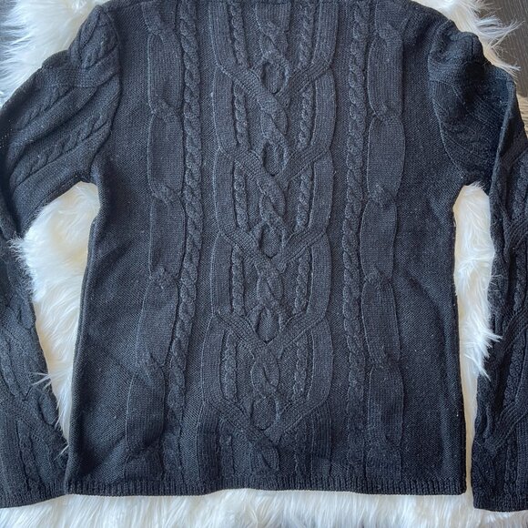 Size XS Turtleneck Wool Black Sweater Price Firm - Picture 3 of 10